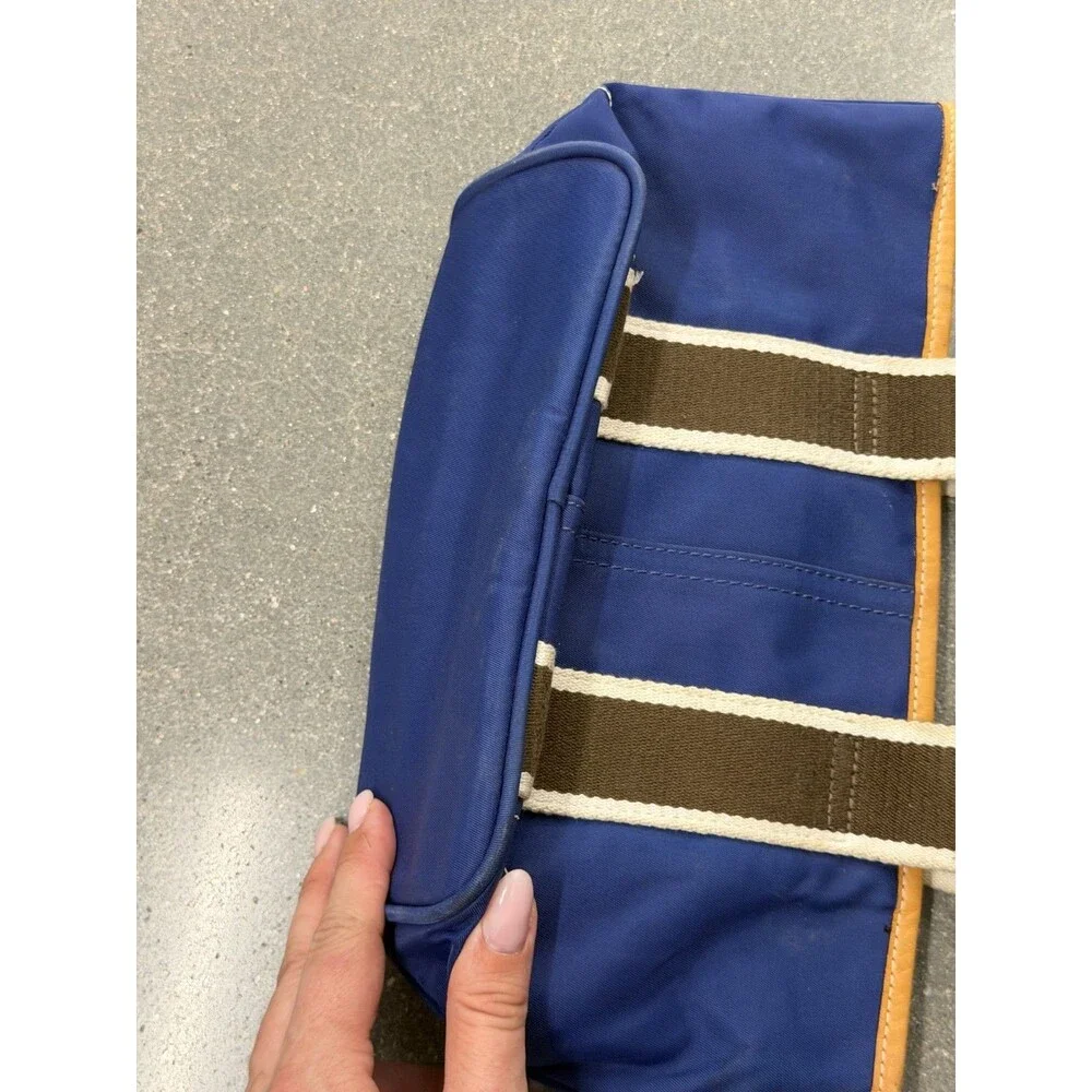 Vintage Coach Royal Blue Nylon Mini Tote Bag Webbing Stripe 6260